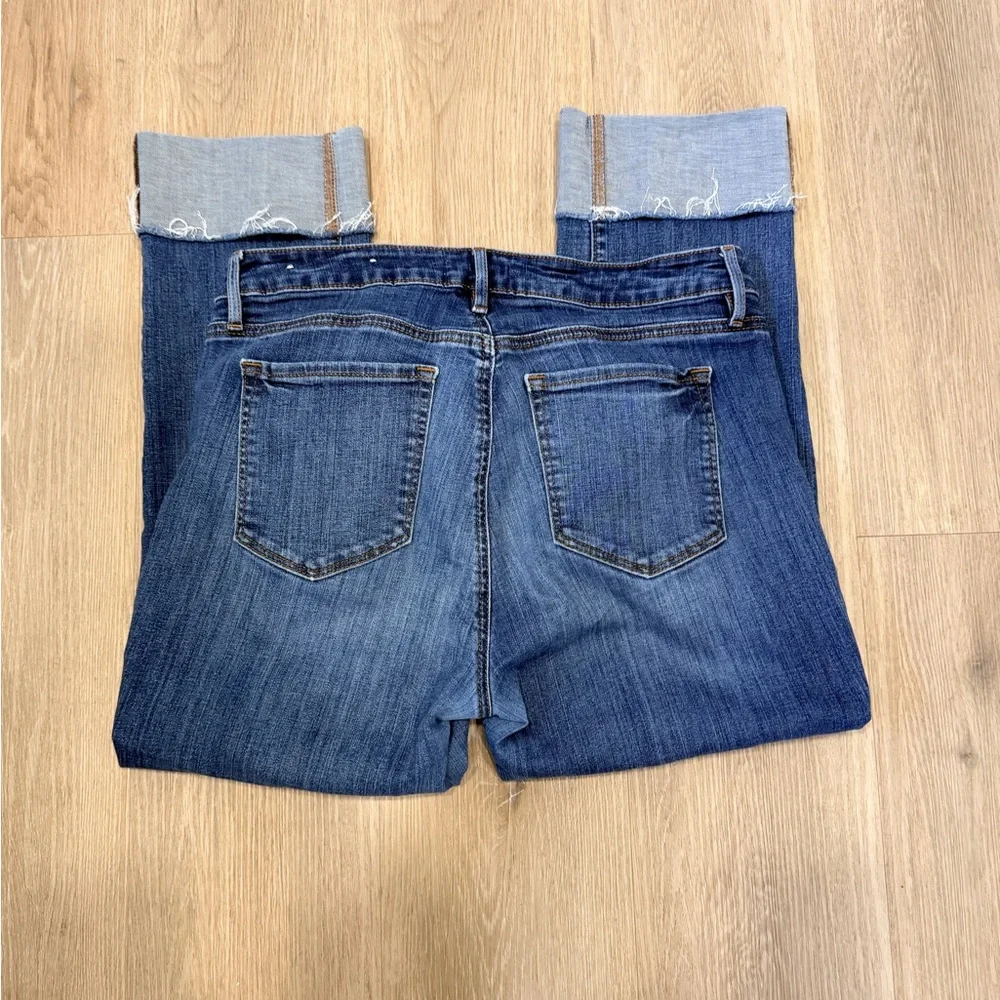 LOFT Denim Cuffed Women's Jeans - Blue - Picture 2 of 6